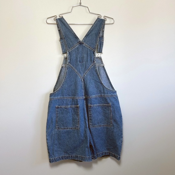Vintage 90's B.U.M. Equipment Denim Overall Shorts - Picture 7 of 13